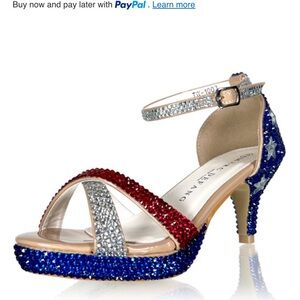 Marc defang patriotic crystal Women's Sandals